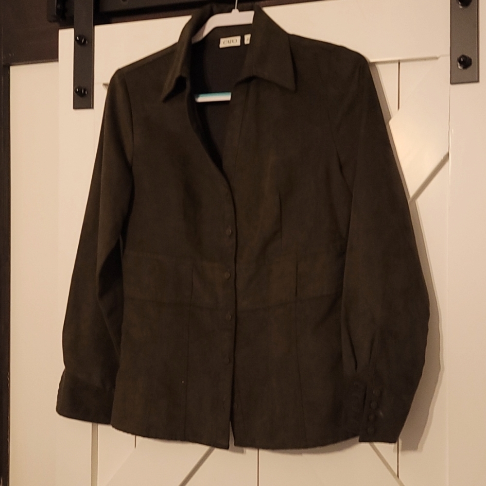 Woman's Ultra-Suede long sleeve shirt, size: Small